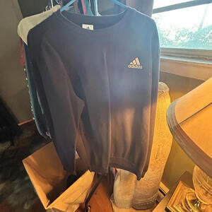Adidas Classic Black Crewneck Sweatshirt - Size Large